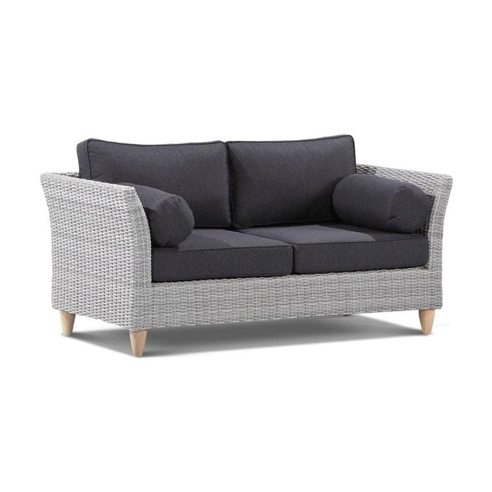 Carolina 2+2+1 Seater Outdoor Wicker Lounge Setting - Harper - GREY