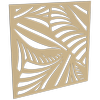 ProtectorAl 300-1200 x 300-1200mm Gold Matte/Gloss White Jungle Unframed Composite Deco Panel