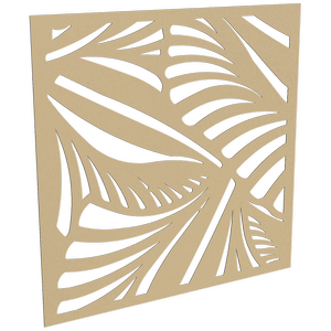 ProtectorAl 300-1200 x 300-1200mm Gold Matte/Gloss White Jungle Unframed Composite Deco Panel