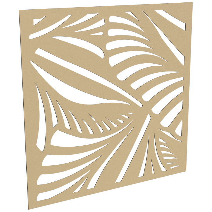 ProtectorAl 300-1200 x 300-1200mm Gold Matte/Gloss White Jungle Unframed Composite Deco Panel