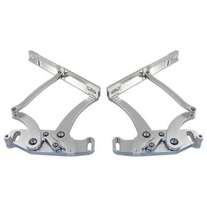 Chevy Camaro 1967 68 69 Bonnet Hinge Kit, Silver Billet Aluminium