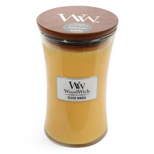 WoodWick Seaside Mimosa Scented Crafted Candle Glass Jar Soy Wax Large