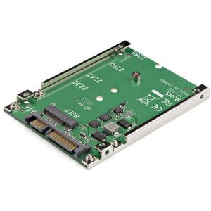 Startech.com M.2 To Sata Adapter - Taa Compliant - 1 X Ssd Supported - 1 X Total Bay - Steel