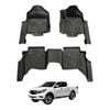 AUSGO 5D Injection Car Floor Mats for Mazda BT-50 BT50 Dual Cab 2011-2020 All-Weather Floor Liners