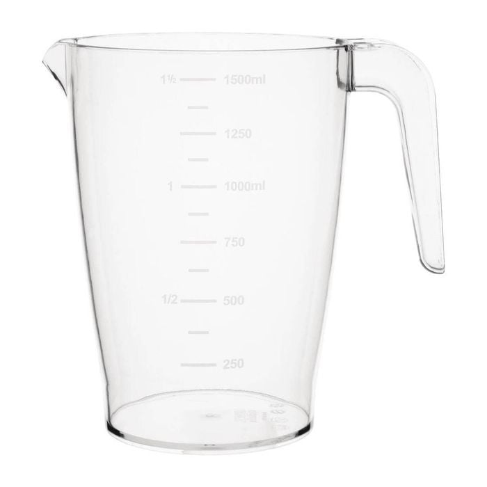 Olympia Stacking Jug Kristallon Polycarbonate 1.5l Water Pitcher Catering Drinkware