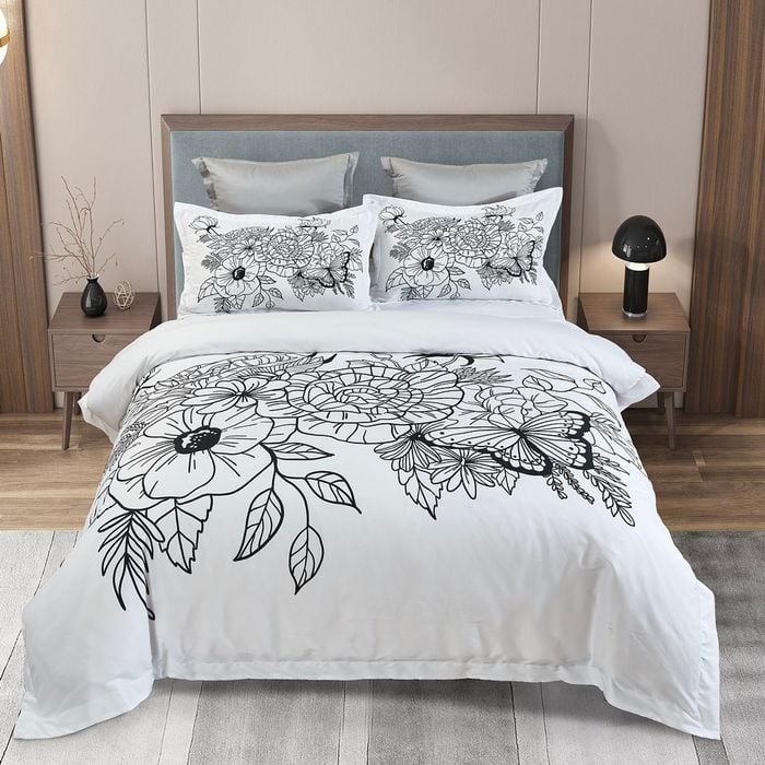 Fabric Fantastic King Size Viene Floral Quilt/Doona/Duvet Cover Set