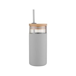 Avanti Glass Smoothie Tumbler w/ Straw 500ml Grey