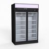Thermaster 1006l Black Upright Double Glass Door Freezer  - Display Freezers (lg-1006df)