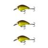 3x 13 Fishing 60mm Jabber Jaw Crankbait Fishing Lures - Chartreuse Root Beer