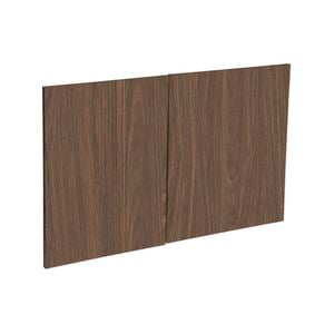 Kaboodle 900mm Walnut Modern Medium Rangehood Doors - 2 Pack