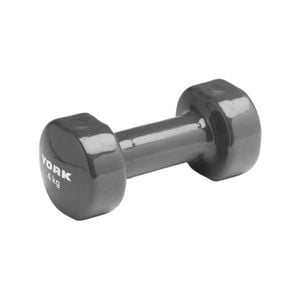 York 4KG PVC Dipped Dumbell Single