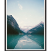 Galrie Majestic Mountain Lake Reflection - Serene Nature Art Photography Print, Black Frame, A4 21 x 30cm (8 x 12inch)