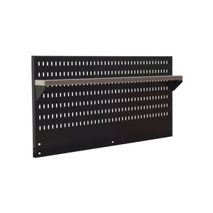 Hartman Black Outdoor Kitchen Cabinet Backboard with Shelf
