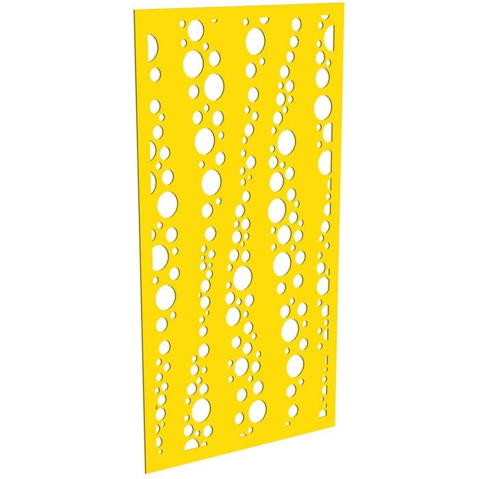 ProtectorAl 300-1200w x 1201-2400h Light Yellow/Gloss White Bubbles Unframed Composite Deco Panel