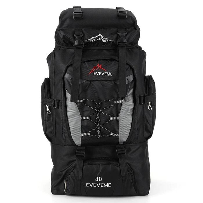 NNEOBA 80L Travel Backpack Waterproof Outdoor Pack Black