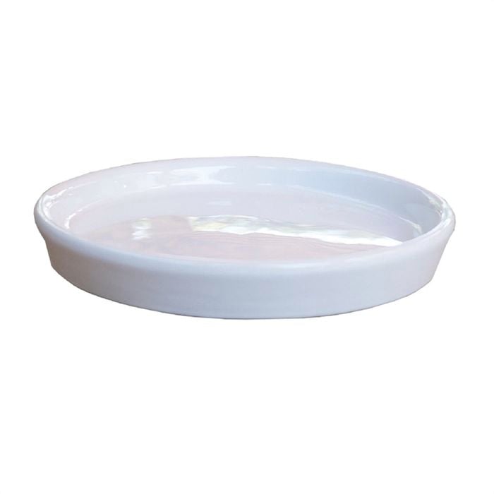 Tuscan Path 20 x 20 x 3cm White Ava Saucer