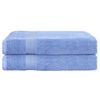 Timeless Living 2 Pack Bath Sheets Set Cotton Extra Large Towel Blue