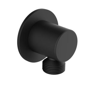 Mondella Matte Black Resonance Round Shower Elbow