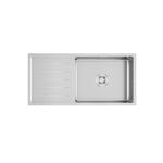 Sergio UBSH-930DL Urbane Handmade Single Stainless Sink with Lined Drainer