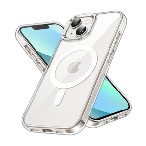 Case Clear Magnetic Shockproof Cover - For Apple iPhone 13 Mini (Clear)