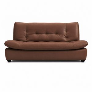 TOPONE Sofa Bed Living Room Small Apartment Synthetic PU Surface Upholstery Sofa Bed Folding Dual-Purpose - Milk Coffee