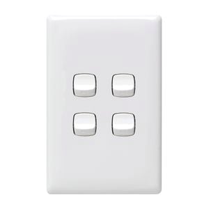HPM LINEA 4 Gang Wall Switch