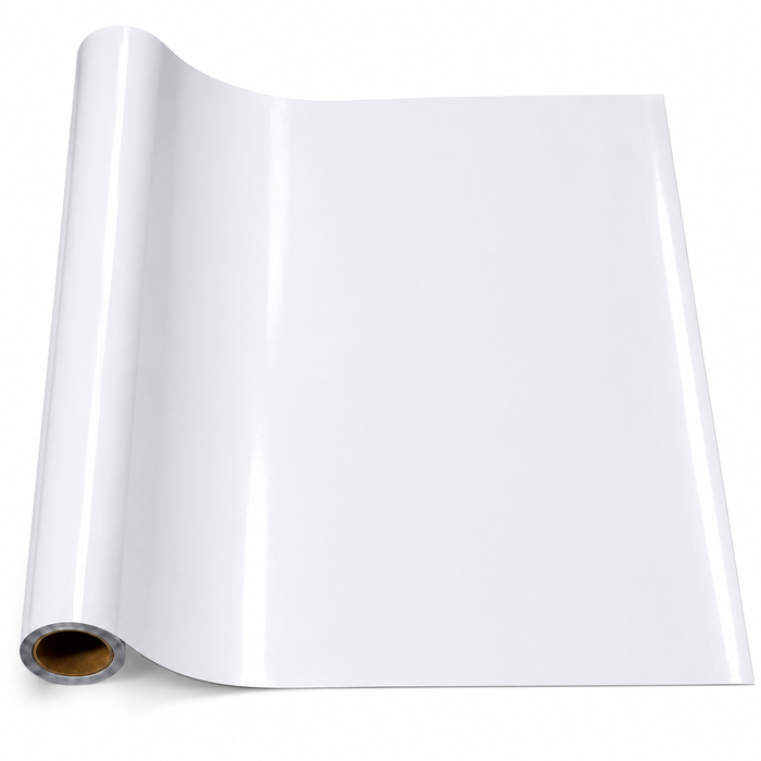 All Set 30.5 x 122cm White Permanent Vinyl