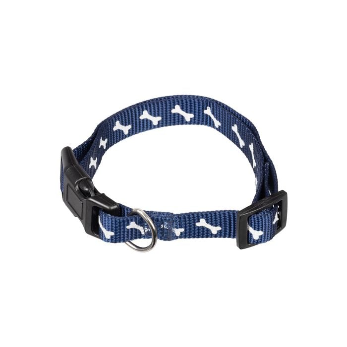 Happy Tails Small Bone Print Dog Collar