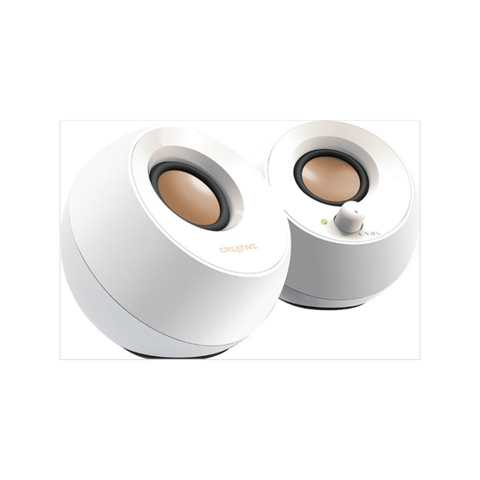 Creative Pebble 2.0 Speaker USB - White [51MF1680AA001]
