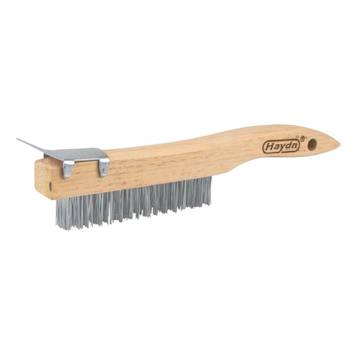 Haydn 4 Row Wire Brush with Scraper