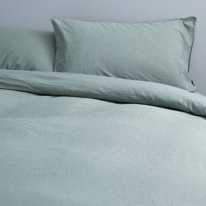 Canningvale Vintage Softwash Size Double Quilt Cover Set Forest Green Melange