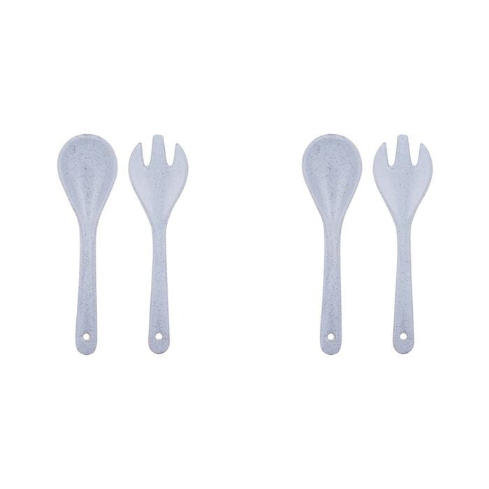 2x 2pc Ladelle Artisan Salad Servers Spoon/Fork Kitchen Utensil Set - Blue