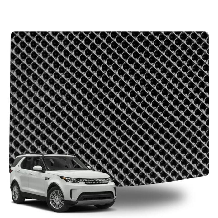 6D Diamond Car Boot Mat for Land Rover Discovery (D4)2009-2017-(3rd Row folded/5 seater)-Cargo Mat-Black-Outback GT