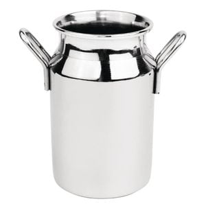 Olympia Mini Milk Churn Stainless Steel Medium 120ml Commercial Kitchen Tableware