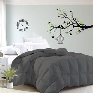 Luxor Super King Grey Aus Made Summer Soft Bamboo Blend Quilt