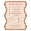 Stylish Pool CPR Sign Beige & Cream Wave