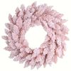 Lifebay Pink Snowy Pine Christmas Wreath