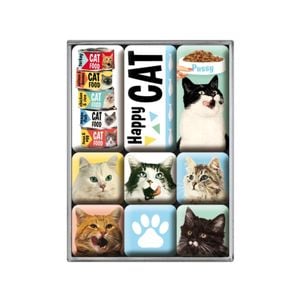 Nostalgic-Art Magnet Set Happy Cats