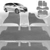 6D Diamond Car Floor Mats for Honda Odyssey 2014-2020 Standard 8 Seater-Ultimate Set-Grey-Outback GT