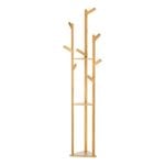 Artiss Clothes Rack Bamboo 9 Hooks