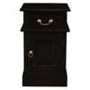 Centrum Furniture Tasmania 1 Door 1 Drawer Bedside Table - Right - Chocolate