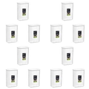 12PK Lemon & Lime 2L/22.5cm Fresh Seal Canister - White