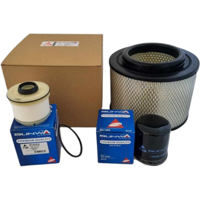 Service Kit for Toyota Hilux KUN16 or KUN26 2005-2015 | Air, Oil, Fuel Filters - Service Kit