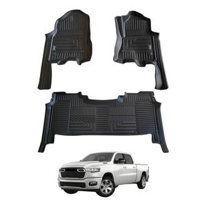 AUSGO Car Floor Mats for RAM 1500 DT Series Crew Cab 2023-Onwards All-Weather Floor Liners