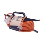 Click 20m Orange Heavy Duty Extension Lead with Cable Tidy