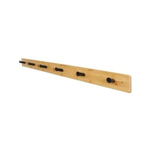 Adoored 6 Black Hook Bamboo Board Bino Deco Hook Rack