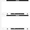 AFL Car Number Plate Frame Set Of Two - Collingwood Magpies - Front/Back