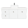 New England Joinery 1200mm Diadem Centre Basin Freedom Top Wall Hung Vanity
