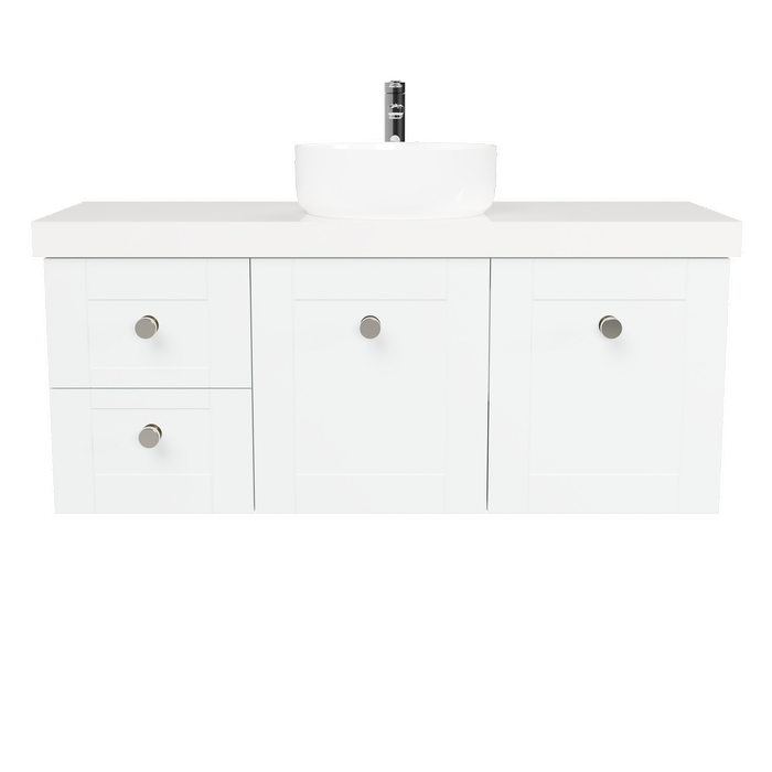 New England Joinery 1200mm Diadem Centre Basin Freedom Top Wall Hung Vanity