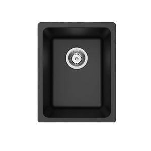 Amelie Deauville 350mm Quartz Single Bowl Sink Matte Black